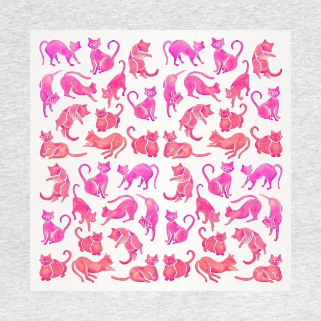 pink cat positions by CatCoq